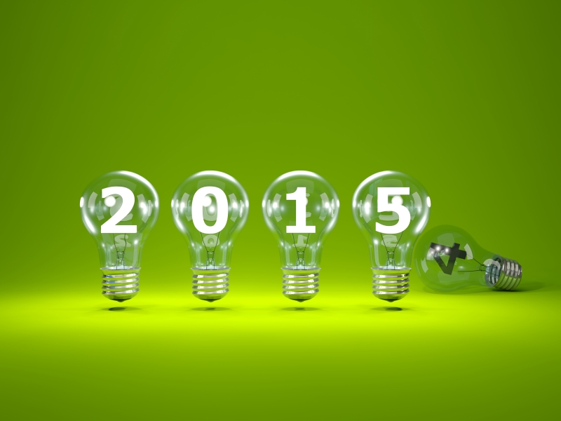 Lightbulbs with 2015inside